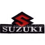 Suzuki Logo Embroidery Patch Badge Text 9x4.5 cm