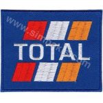 Total Logo Embroidery Patch Badge 8x6.5 cm