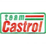 Castrol Team Logo Embroidery Patch Badge 9x4 cm
