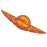 Shell Logo Embroidery Patch Badge 13x4 cm
