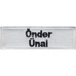 Personnel Name Tag Embroidery Patch - White & Black - 10x3 cm