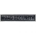 Personnel Name Tag Embroidery Patch - Reflective "Road Security" - 10x2 cm