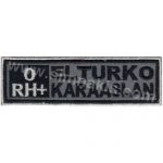 Motorcycle Name Tag Embroidery Patch - Reflective - 3x10 cm or 3x12 cm