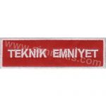 Nomex Petkim Personnel Name Tag Role Technical Safety Embroidery 10x3 cm