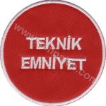 Nomex Petkim Personnel Name Tag Role Technical Safety Embroidery 7x7 cm