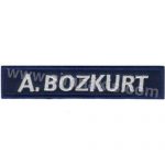 Personnel Name Tag Embroidery 10x2 cm
