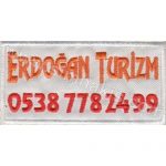 Personnel Name Tag Erdoğan Turizm Embroidery 8x4 cm