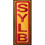 Company Personnel Name Tag Yellow Red Embroidery 11x3 cm