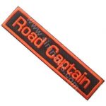 Personnel Name Tag Embroidery Patch - Black & Orange - 9.5x2 cm