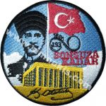 Atatürk Sonsuza Kadar Embroidery Patch - 9.5x9.5 cm