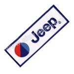 Jeep Embroidery Patch Emblem Text White 12x4 cm