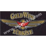 Goldwing Turkey Jacket Embroidery Patch Woven 30x14 cm