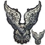 Eagle Motorcycle Jacket Embroidery Patch Set