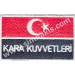 Turkish Land Forces Command Embroidered Patch - 8x5 cm