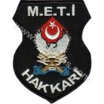 M.E.T.İ Hakkari Embroidered Patch - 9x7.5 cm