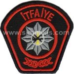 TRNC Fire Department Badge Embroidery Patch - 7x7 cm