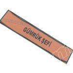 Customs Chief Embroidery Sleeve Band - 40x8 cm with Velcro