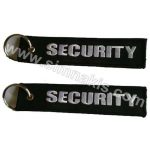 Security Embroidered Keychain - 13x3 cm