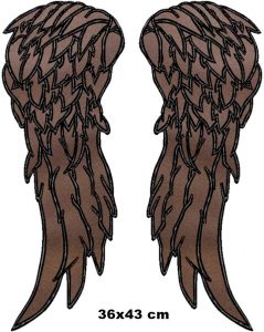 Angel Wings Embroidered Patch - 1 Pair of Wings, 36x43 cm (1 item with reflective fabric) - Görsel 5