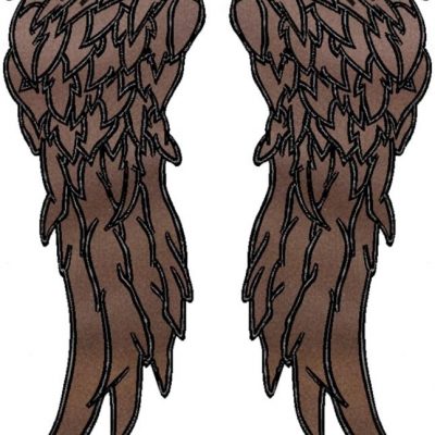 Angel Wings Embroidered Patch - 1 Pair of Wings, 36x43 cm (1 item with reflective fabric) - Image 5