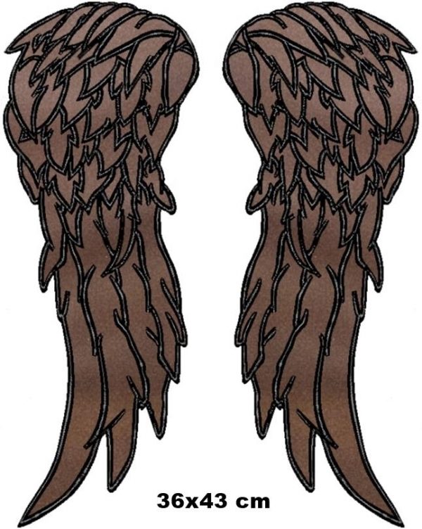 Angel Wings Embroidered Patch - 1 Pair of Wings, 36x43 cm (1 item with reflective fabric) - Image 5