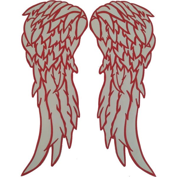 Angel Wings Embroidered Patch - 1 Pair of Wings, 36x43 cm (1 item with reflective fabric) - Image 4