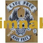 Live Free Ride Free Embroidery Patch Set - 35x45 cm