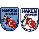Referee Badge Embroidery Patch - Turkey Muaythai Federation - 7.5x9.5 cm