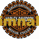 Harley Davidson Motorcycles Embroidery Patch Set - 2 Pieces (9x9 cm & 30x30 cm)