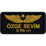 Aviation Personnel Name Tag Embroidery Patch 5x9 cm