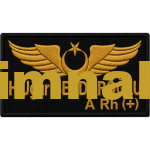 Air Force Military Personnel Name Tag Embroidery 9x5 cm