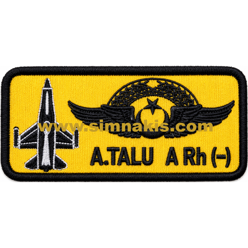 isimlik4 Air Force Embroidery Name Tag 10x5 cm - Görsel 1