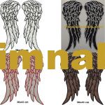 Angel Wings Embroidered Patch - 1 Pair of Wings, 36x43 cm (1 item with reflective fabric)