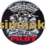 121st Squadron Pilot Embroidery Patch - 9.5x9.5 cm