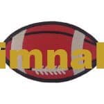 American Football Embroidered Patch (8x5 cm)