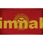 Kyrgyzstan Embroidered Flag Patch 8x5 cm