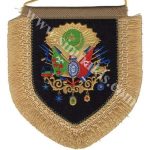 Ottoman Empire Coat of Arms Embroidered Flag 18x17 cm