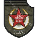216 Airsoft Alayı CCXVI Embroidered Patch 8x6.5 cm