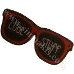 Glasses Cool Stuff Embroidered Patch 12x4.5 cm