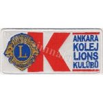 Ankara College Lions Club Embroidered Patch 12.5x5.5 cm