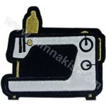 Sewing Machine Embroidered Patch 7x6 cm
