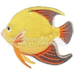 Fish Character Embroidered Patch 10x8.5 cm