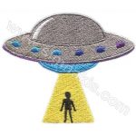 Alien Logo Embroidered Patch 11x9 cm