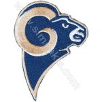 Ram Breeders Logo Embroidered Patch 9x6.5 cm