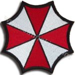 Umbrella Embroidered Patch 7x7 cm