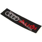 Audi Embroidered Patch Red and Black 9x2.5 cm