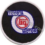 Toyota Motor Embroidered Patch Emblem 8x8 cm