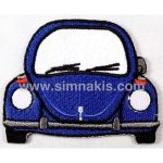 Volkswagen Car Blue Embroidered Patch 11x8.5 cm