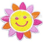 Sun Embroidered Patch 9x8 cm