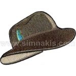 Cap Hat Embroidered Patch 4x7 cm